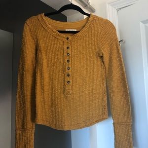 Free People Mustard Thermal